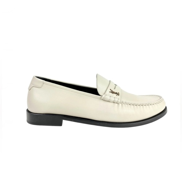 NWT/NIB Saint Laurent Loafers in Beige - Picture 2 of 7